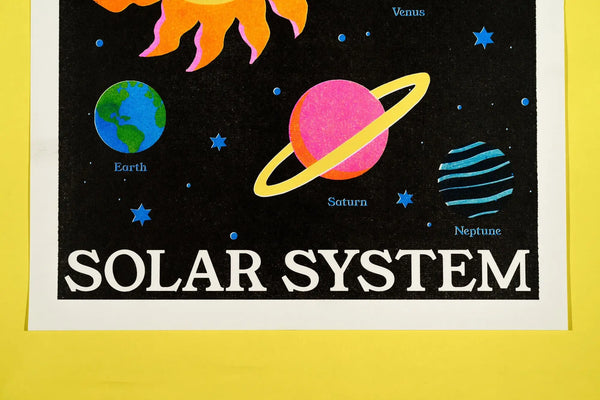 Solar System A3 Riso Print