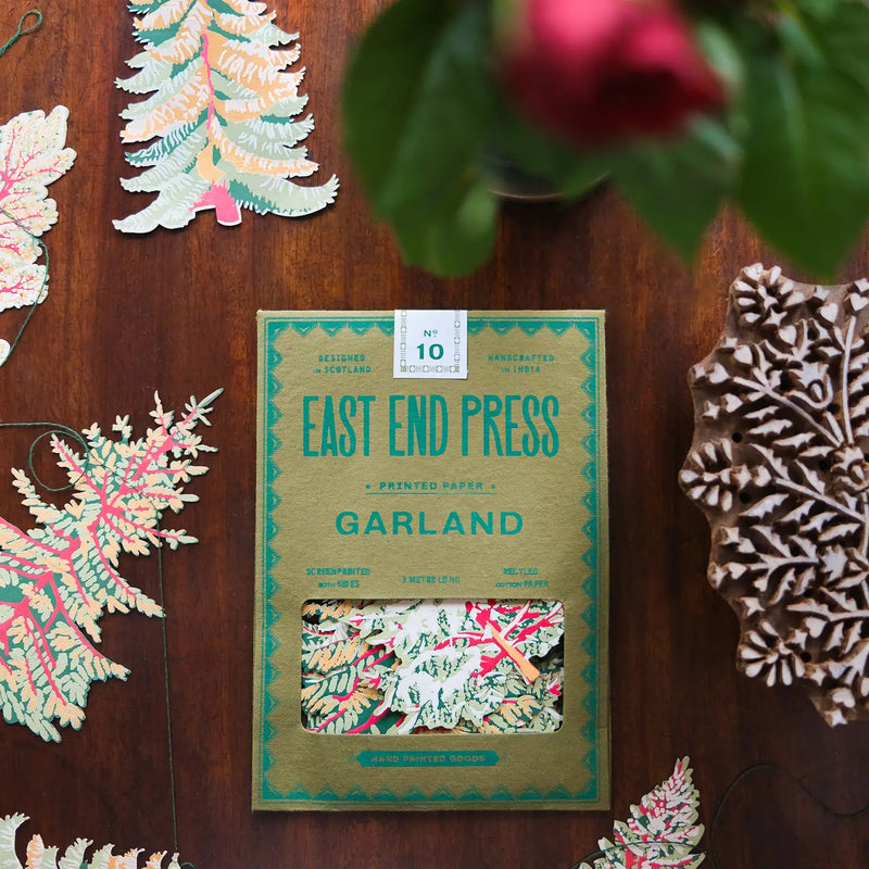 East End Press Christmas Forest Tree Garland