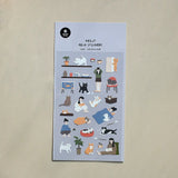 Suatelier Cat Stickers no.1150 Cats Have Staff