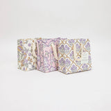 Hand Marbled Small Gift Bags - Lavender
