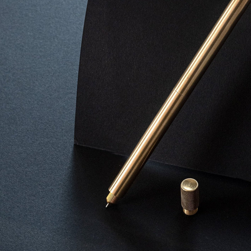 Tom's Studio The Lumos Pro Single Refillable Multi-Tip Pen Brass