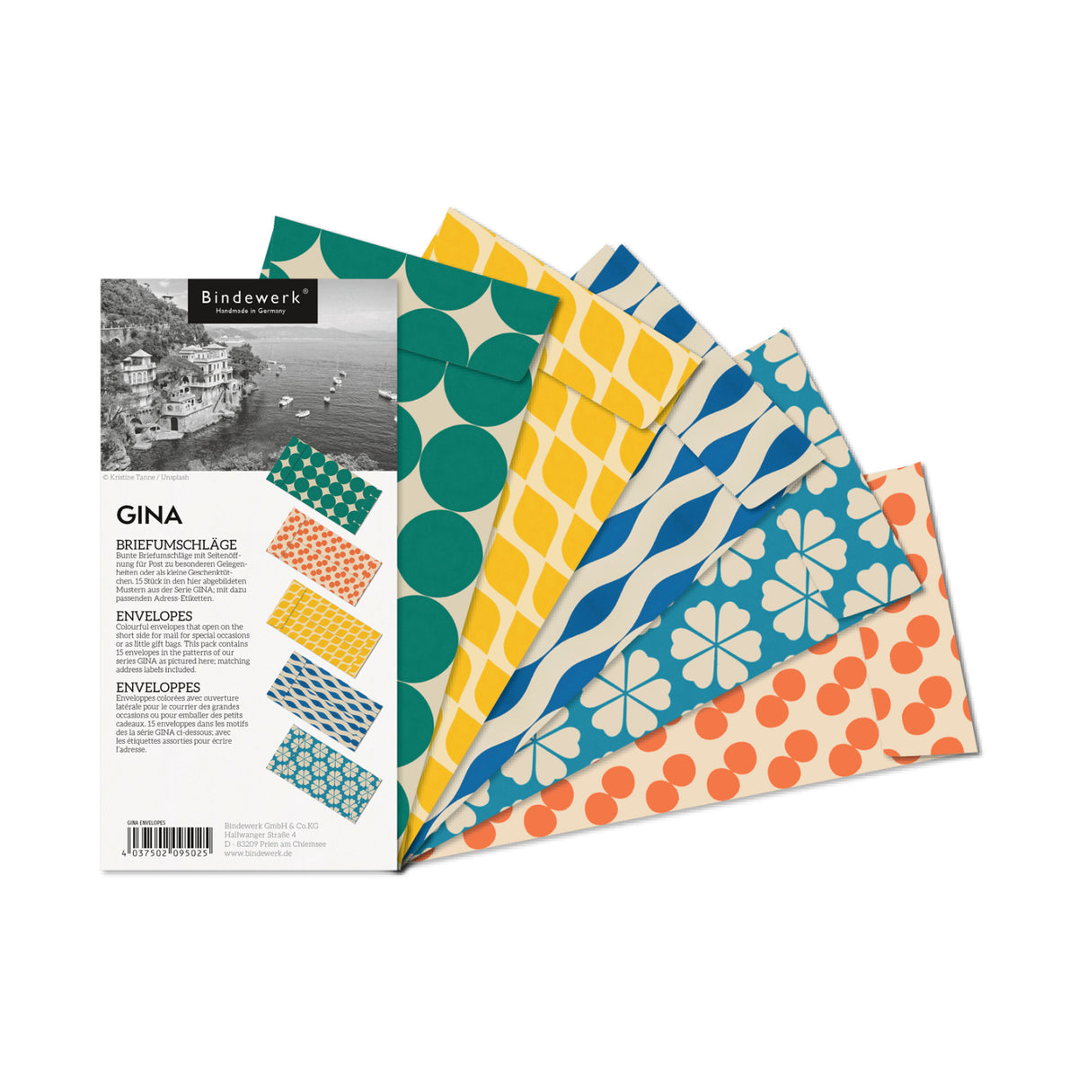 Bindewerk Patterned Envelopes - Pack of 15