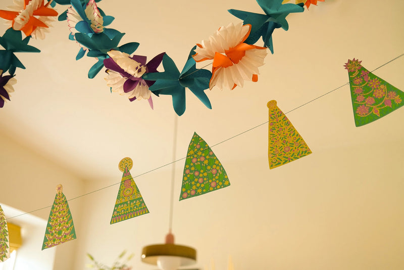 East End Press Christmas Trees 3m Sewn Garland