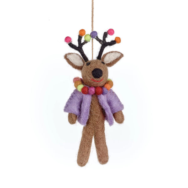 Donner the Neon Reindeer Tree Hanging Decoration