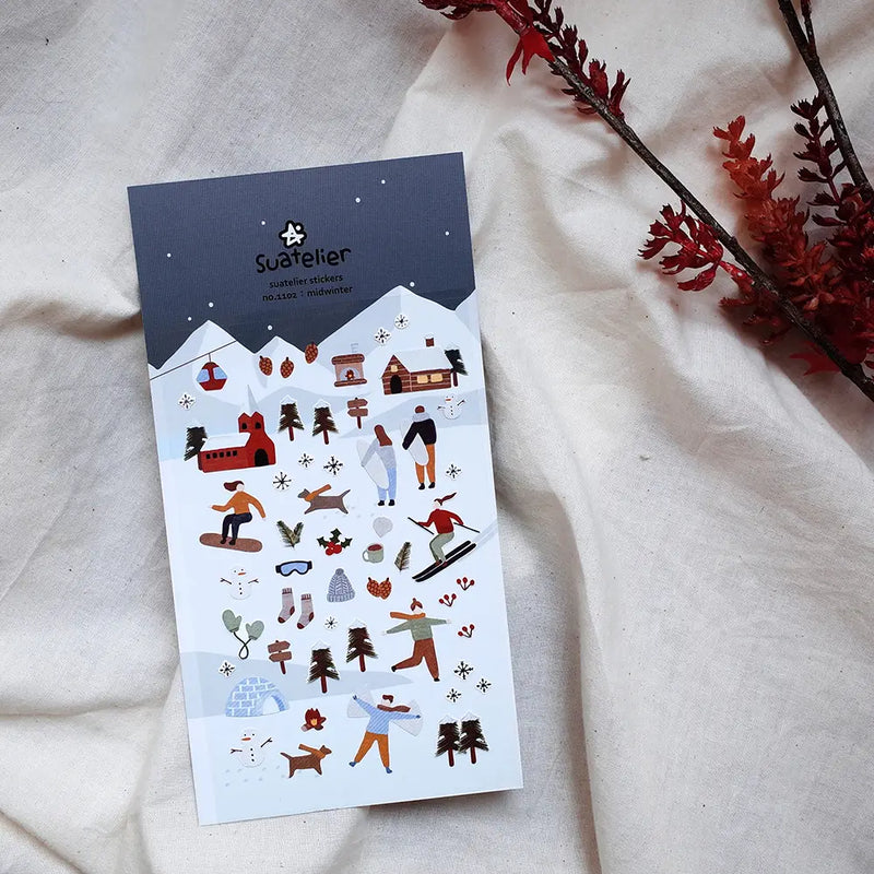 Suatelier Christmas Stickers no.1102 Midwinter