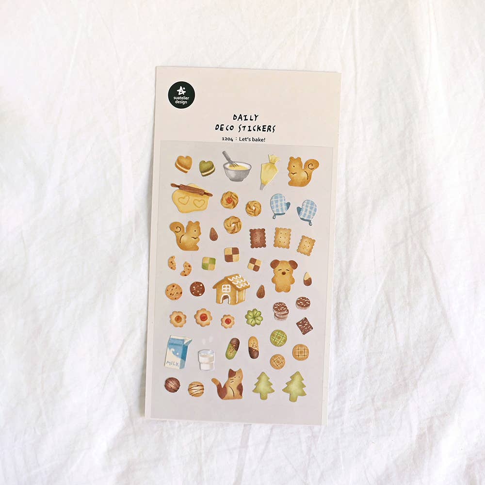 Suatelier Baking Stickers no.1204 Let's bake!
