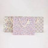 Hand Marbled Large Gift Bags - Lavender