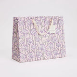 Hand Marbled Large Gift Bags - Lavender