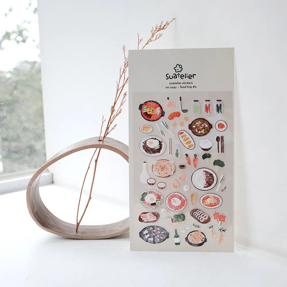 Suatelier Food Stickers no.1091 Food Trip #2