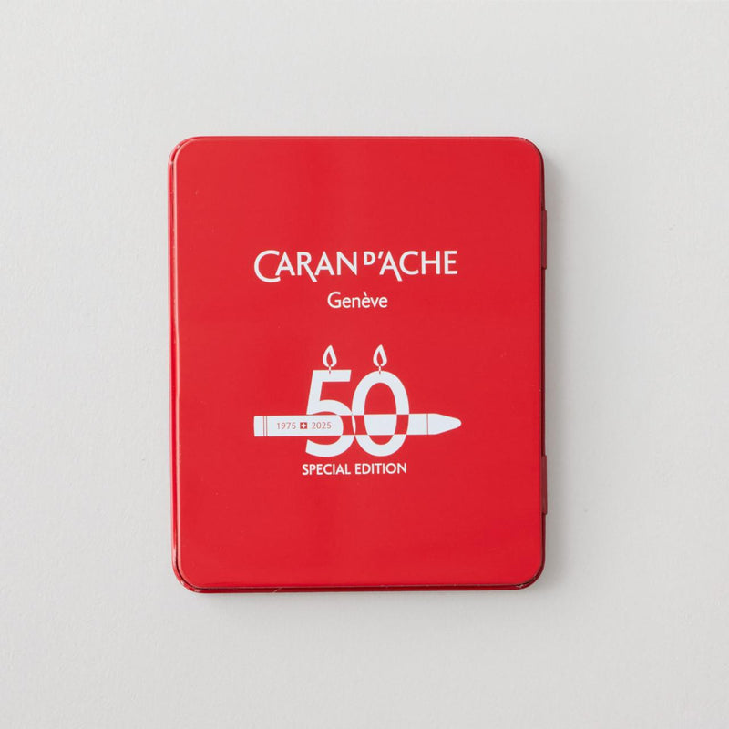 Caran d'Ache Neocolor II Aquarelle Wax Pastels Tin Set of 10  - 50 Years Special Edition - Portrait Set