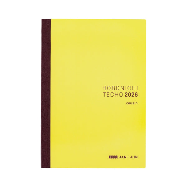 Hobonichi Techo 2026 Japanese A5 Cousin Avec Books (January Start)
