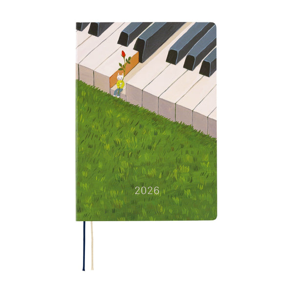 Hobonichi Techo A5 HON 2026 Hiroko Kubota: Waiting on the Chord (January Start)