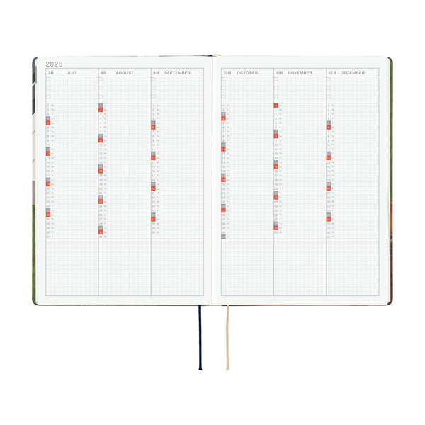 Hobonichi Techo A5 HON 2026 Hiroko Kubota: Waiting on the Chord (January Start)