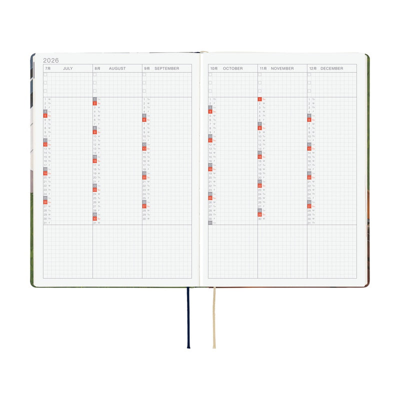 Hobonichi Techo A5 HON 2026 Hiroko Kubota: Waiting on the Chord (January Start)