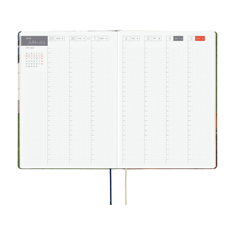 Hobonichi Techo A5 HON 2026 Hiroko Kubota: Waiting on the Chord (January Start)