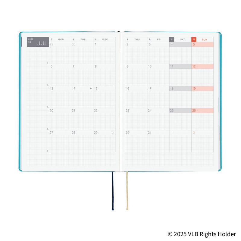 Hobonichi Techo A5 HON 2026 Virginia Lee Burton: The Little House (January Start)