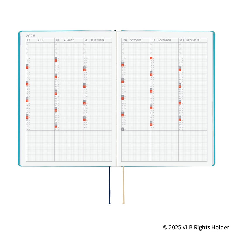 Hobonichi Techo A5 HON 2026 Virginia Lee Burton: The Little House (January Start)