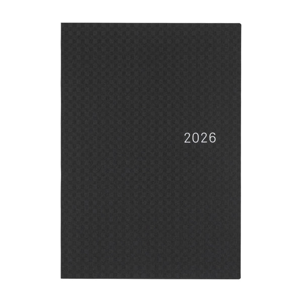 Hobonichi Techo A5 HON 2026 Paper Series: Black Gingham (January Start)