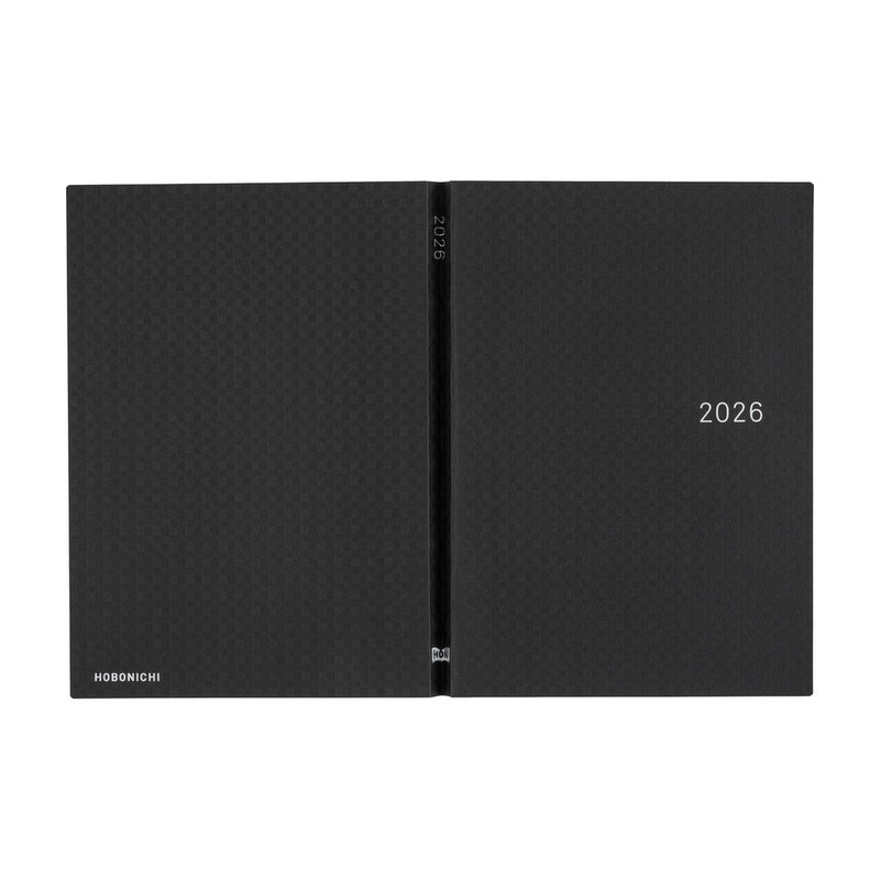Hobonichi Techo A5 HON 2026 Paper Series: Black Gingham (January Start)