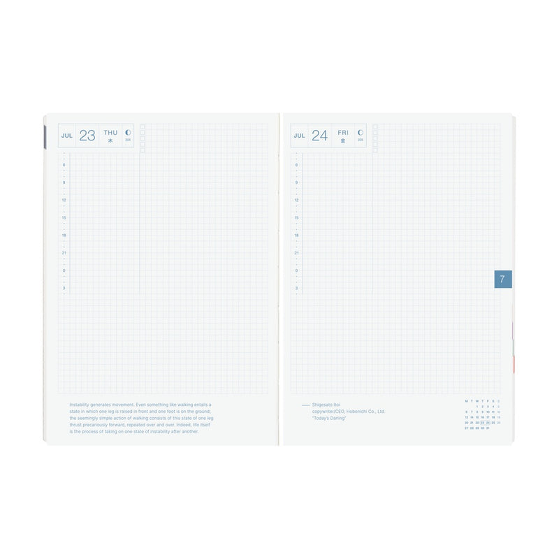 Hobonichi Techo A5 HON 2026 Paper Series: Black Gingham (January Start)