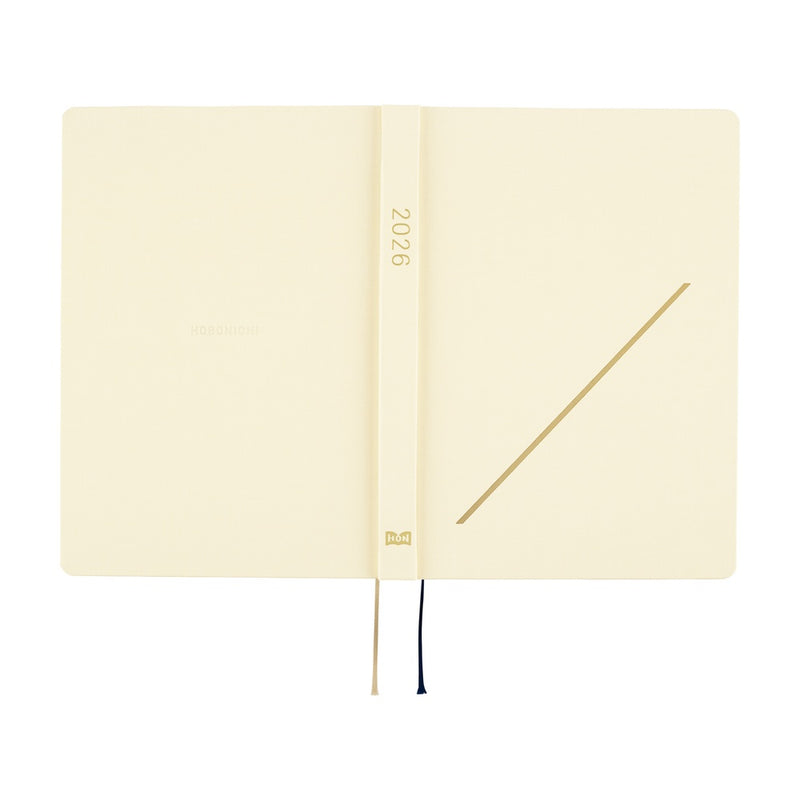 Hobonichi Techo A5 HON 2026 Slash - Ivory (January Start)