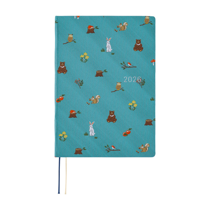 Hobonichi Techo A5 HON 2026 Bow & Tie: In the Forest (January Start)