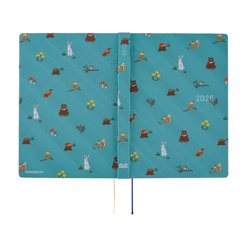 Hobonichi Techo A5 HON 2026 Bow & Tie: In the Forest (January Start)
