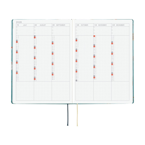 Hobonichi Techo A5 HON 2026 Bow & Tie: In the Forest (January Start)