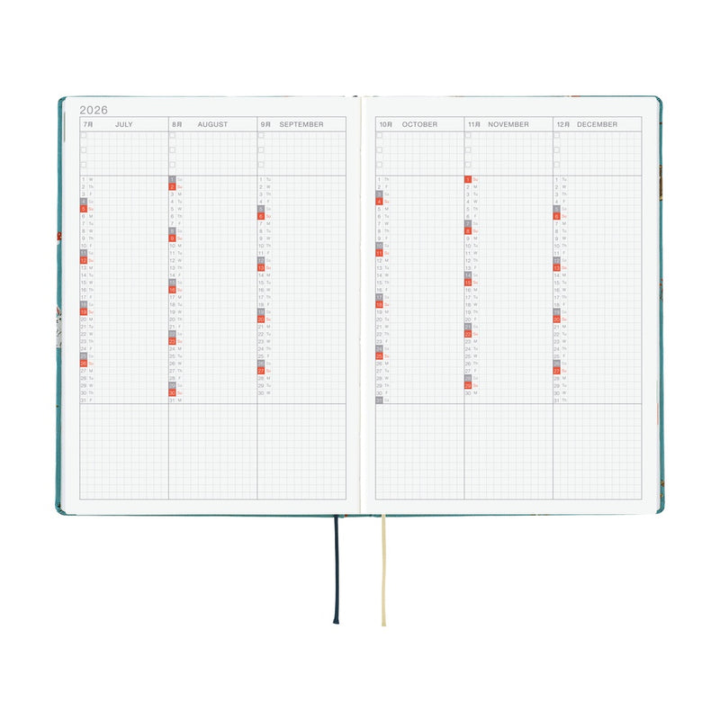 Hobonichi Techo A5 HON 2026 Bow & Tie: In the Forest (January Start)