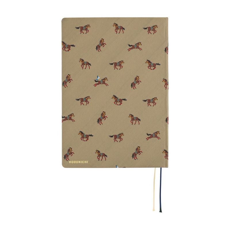 Hobonichi Techo A5 HON 2026 Bow & Tie: Galloping Horses (January Start)