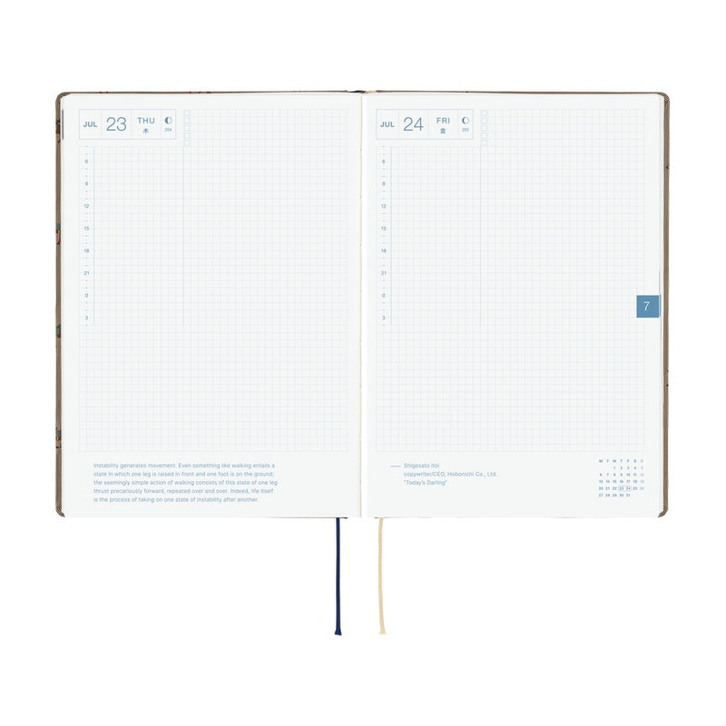Hobonichi Techo A5 HON 2026 Bow & Tie: Galloping Horses (January Start)
