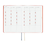 Hobonichi Techo A5 HON 2027 - Yumi Kitagishi: White Cat and Rabbit's Tea Room (January Start)