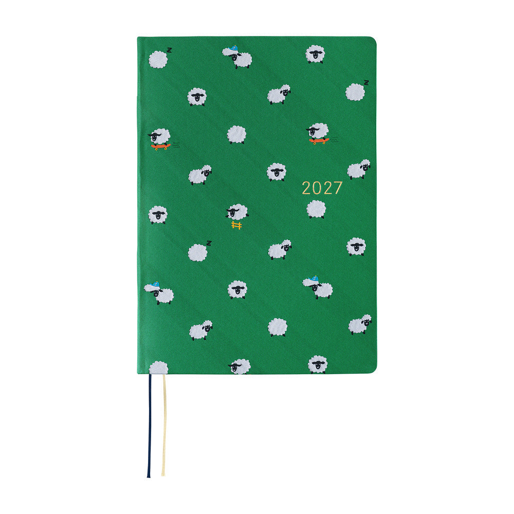 Hobonichi Techo A5 HON 2027 - Bow & Tie: Sheep Sheep Sheep (January Start)