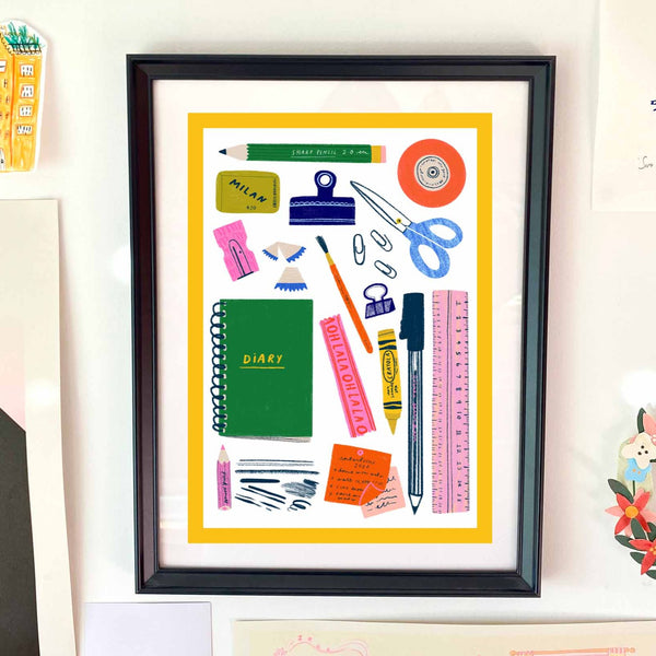 Kerrie Illustrates Stationery Collection Art Print
