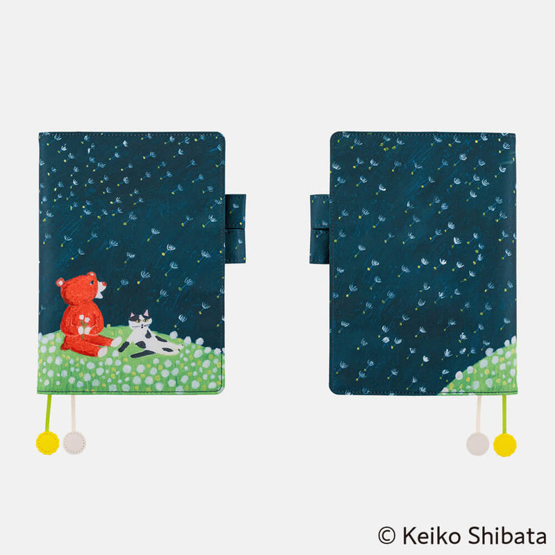 Hobonichi Techo A5 Cousin Cover - Keiko Shibata: Gentle breeze in a dandelion field