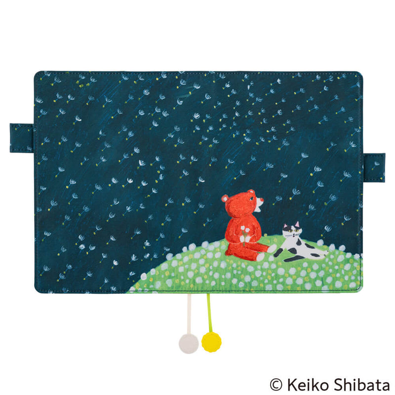 Hobonichi Techo A5 Cousin Cover - Keiko Shibata: Gentle breeze in a dandelion field