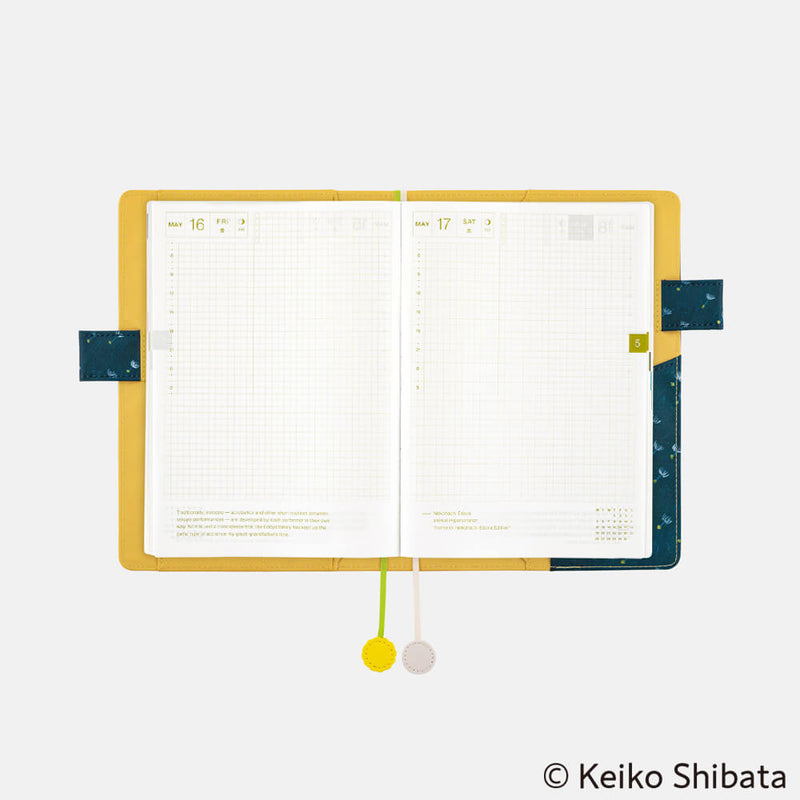 Hobonichi Techo A5 Cousin Cover - Keiko Shibata: Gentle breeze in a dandelion field