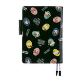 Hobonichi A5 Cover - Candy Stripper: Random Dog & Cat (Black)