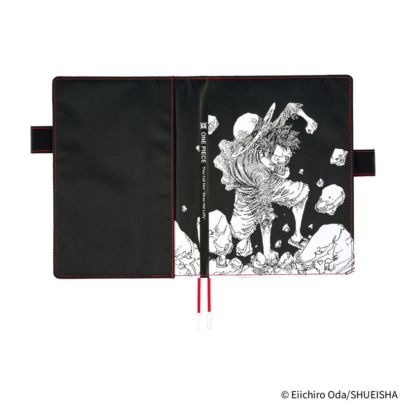 Hobonichi A5 Cover - ONE PIECE magazine: Straw Hat Luffy (Black)