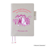 Hobonichi Techo A5 Cousin Cover - Moomin: My Yard (Pink Grey)