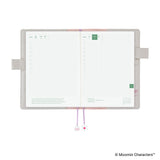 Hobonichi Techo A5 Cousin Cover - Moomin: My Yard (Pink Grey)