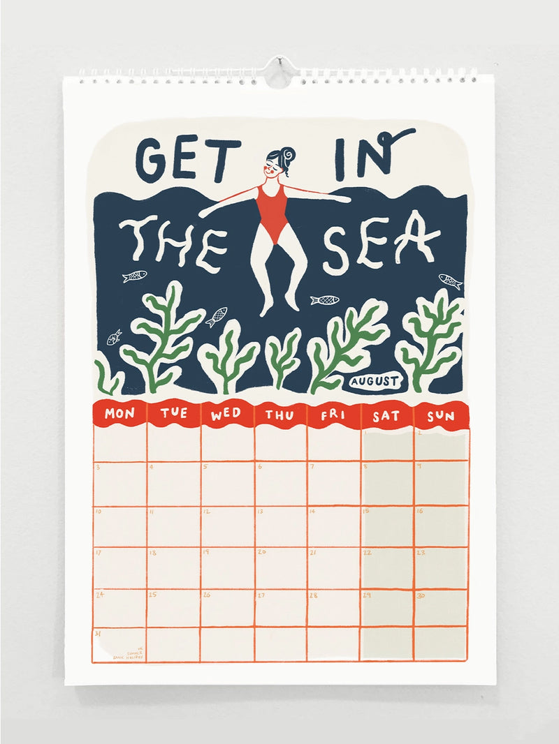 Jade Fisher - Tips for a Good Year - 2026 A3 Wall Calendar