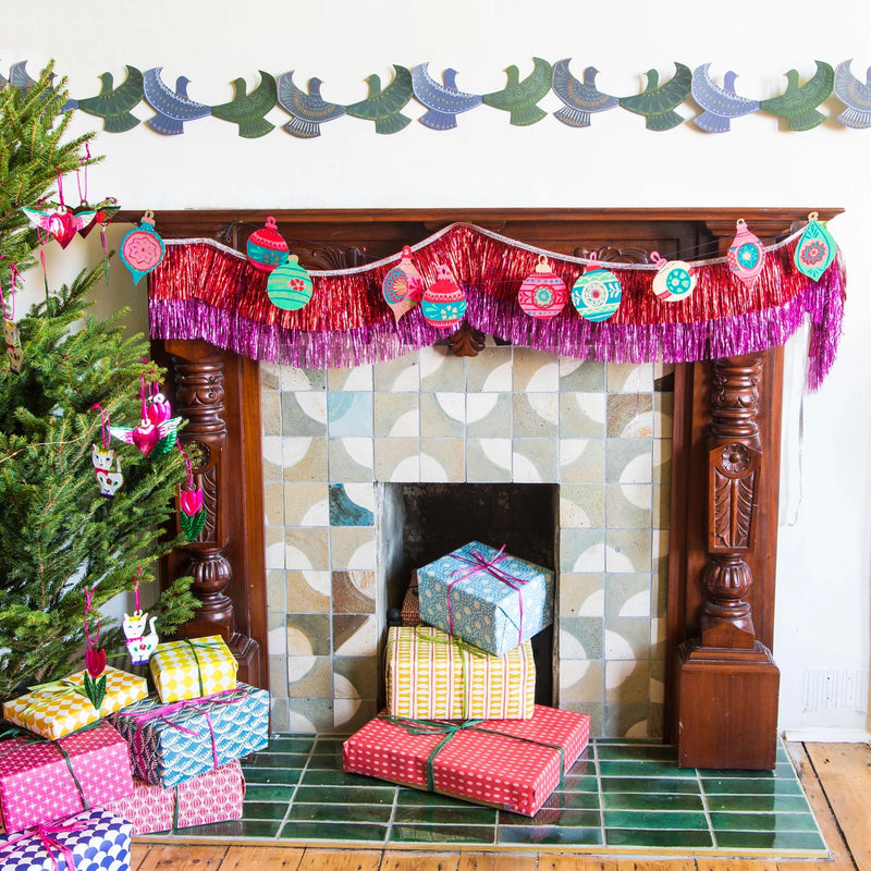 East End Press Christmas Bauble Garland