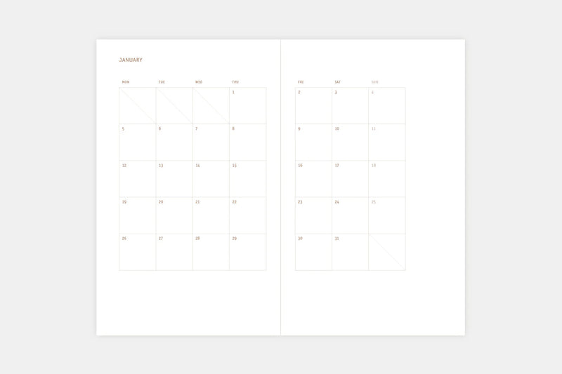 Papierniczeni Copper softcover 2026 Weekly Diary