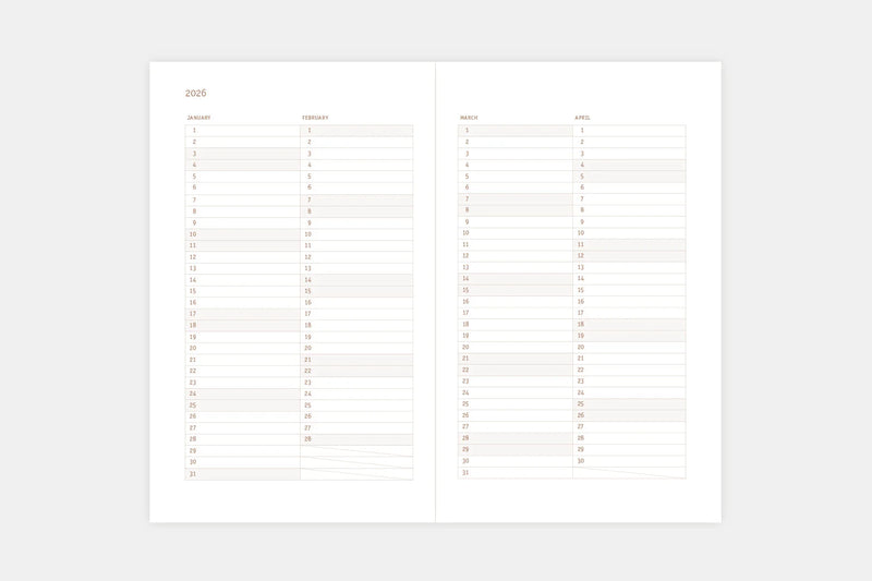 Papierniczeni Copper 2026 Weekly Diary