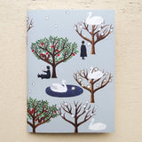 Cozyca A6 Stamp Notebook - Swan Forest