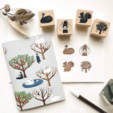 Cozyca A6 Stamp Notebook - Swan Forest