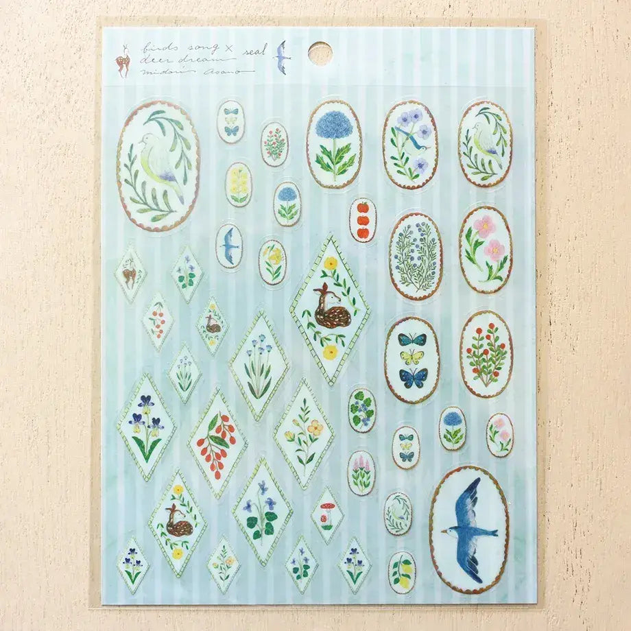 Hyogensha - Cozyca Stickers - Bird Song x Deer Dream