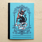 Cozyca A6 Stamp Notebook - Black Cat Robin