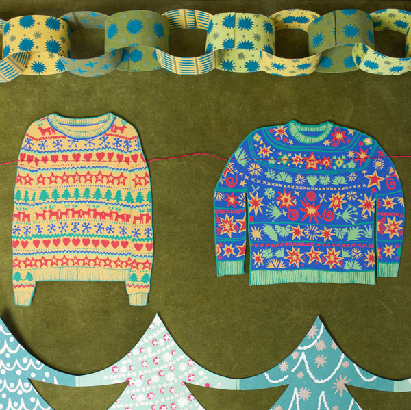 East End Press Christmas Jumpers Sewn Garland